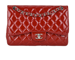 Jumbo Classic Flap, Leather, Red, 14438806(2010/11), 2*